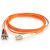 Cables To Go Fiber Optic Duplex Patch Cable with Clips - 19.69 ft - Orange