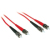Cables To Go Fiber Optic Duplex Patch Cable (ST/ST) 6.56 ft - Red