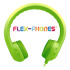 HamiltonBuhl Flex-Phones Single Construction Foam Headphones - Green