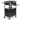 Adjustable Multimedia Cart with Cabinet, Electrical Unit  5