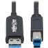 Tripp Lite U328F-15M USB 3.2 Gen 1 Fiber Active Optical Cable, M/M, Black, 15 m (49 ft.)