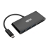 USB 3.1 Gen 1 USB-C Portable Hub/Adapter, 3 USB-A Ports and Memory Card Reader, Thunderbolt 3 Compatible, Black