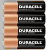 Duracell Battery AA 4-Pack Alkaline 1.5V image