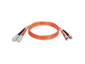 Tripp Lite Duplex Fiber Patch Cable - 2 x SC Male to 2 x ST Male, 19.69 ft