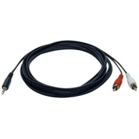 Tripp Lite Audio Cable Y Adapter  (3.5mm Male/2 RCA Male) image