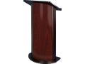  AmpliVox Sound Systems SN3135 Curved Color Panel Lectern (Jewel Mahogany)