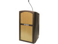  AmpliVox Sound Systems Pinnacle Multimedia Lectern with Mic (Maple)