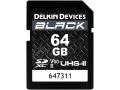 Delkin 64GB Black UHS-II Rugged SD Card