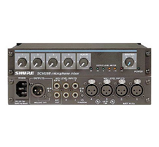 SHURE 4-Channel Mic/Line Mixer with Phantom Power