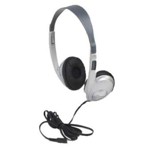 Califone 3060AVS Stereo Headphone-Silver with 3.5mm plug (no volume control)