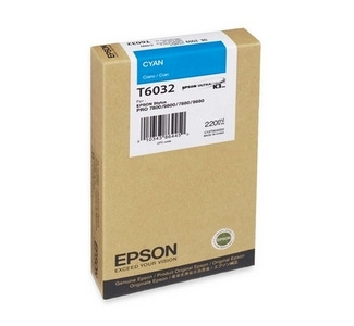 Epson 220ML Ultrachrome K3 Cyan Ink Cartridge For Pro 7880 / 9800 Printer