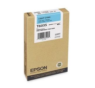Epson 220ML Ultrachrome K3 Photo Light Cyan Ink Cartridge For Pro 7880 / 9800 Printer