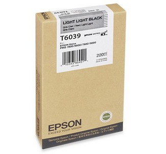 Epson 220ML Ultrachrome K3 Photo Light Light Black Ink Cartridge For Pro 7880 / 9800 Printer