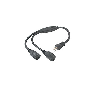 Cables To Go 1-TO-2 Power Cord Splitter