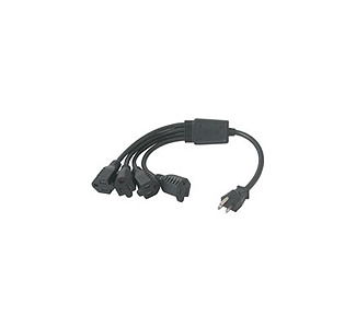 Cables To Go 1-TO-4 Power Cord Splitter