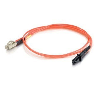 Cables To Go Fiber Optic Duplex Multimode Patch Cable with Clips LC Male - MT-RJ Male - 22.97ft