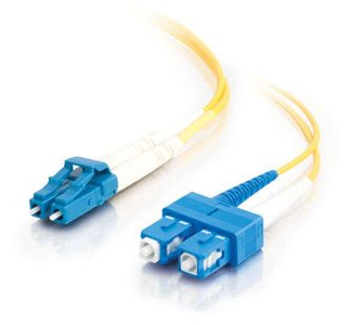 Cables To Go Fiber Optic Duplex Patch Cable - LC Male Network - SC Male Network - 49.21ft