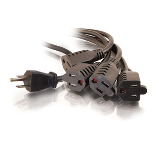 Cables To Go 1-to-4 Power Splitter Cable - 6 ft