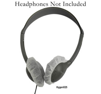 Hamilton HYGENXWR25 HygenX Sanitary Headphone Covers for On-Ear Headsets - 12 Boxes x 100 Per Box
