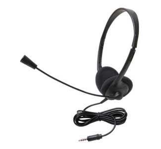 Califone 3065AVT Lightweight Headset with Microphone and 3.5mm To Go Plug