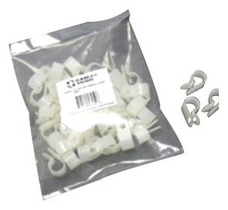 C2G .25in Nylon Cable Clamp - 50pk