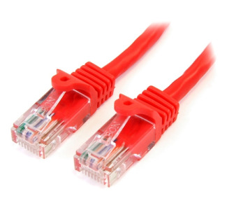 StarTech.com 2 ft Red Snagless Cat5e UTP Patch Cable