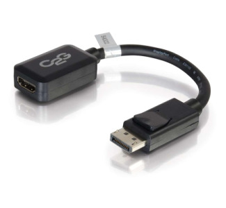 C2G 8in DisplayPort to HDMI Adapter Converter for Laptops and PCs