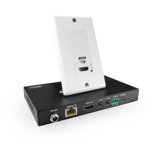 Pro AV/IT HDBaseT 4K60 18G Single Gang HDMI Wall Plate Extender Kit up to 230ft