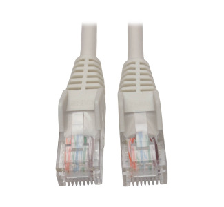 Cat5e 350 MHz Snagless Molded UTP Patch Cable (RJ45 M/M), White, 15 ft.
