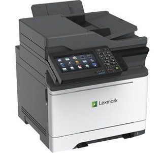 Lexmark CX625adhe Laser Multifunction Printer-Color-Copier/Fax/Scanner-40 ppm Mono/Color Print-2400x600 Print-Automatic Duplex Print-100000 Pages Monthly-251 sheets Input-Color Scanner-1200 Optical Scan-Color Fax-Gigabit Ethernet