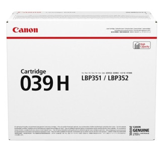 Canon 039H Original High Yield Laser Toner Cartridge - Black - 1 Pack