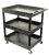 Black 3 Tub Cart   32 In W x 24 In D x 38 In H