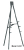 Da-Lite H321 Bantam 5' Black Powder Coated Easel