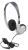 Califone 3060AVS Stereo Headphone-Silver with 3.5mm plug (no volume control)