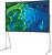 Draper 6 x 8 Ultimate Folding Screen - Matte White with Wheel Case and Standard T-Legs