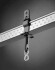 Da-Lite Black T-Bar Scissor Clips For Suspended Ceiling Mount