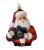 Photographer Santa Holding Camera - Blown Glass Christmas Ornament