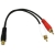 Cables To Go Value Series RCA Jack to RCA Plug Y-Cable