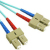 Cables To Go Fiber Optic Network Cable - 16.40 ft - Patch Cable - Aqua