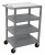 Luxor BC45-BU 4 Shelf Banquet Cart- Gray 