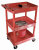 3-Shelf Tub Utility Cart 18x24 - Red