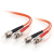 Cables To Go Fiber Optic Duplex Patch Cable - 13.12ft - Orange