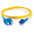 Cables To Go Fiber Optic Duplex Patch Cable - Plenum-Rated - 9.84ft - Yellow 