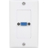 StarTech.com Single Outlet 15-Pin Female VGA Wall Plate White