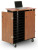 Oklahoma Sound LCSC Laptop Charging/Storage Cart (Cherry/Black Laminate)