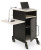 Oklahoma Sound PRC450 Jumbo Plus AV Presentation Cart (Black/Ivory Woodgrain)