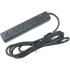 Mounted six outlet power bar with 10 ft. cord