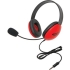 Califone 2800-RDT Listening First Headset with Microphone (Red) 1 plug