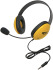 Califone 2800-YLT Yellow Listening First Headset with Microphone