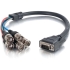 C2G 1.5ft Premium HD15 Male to RGBHV (5-BNC) Male Video Cable